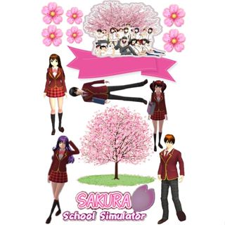 Topper Sakura 學校模擬器/Topper Cake 生日快樂可以要求姓名和年齡/Topper Sakura