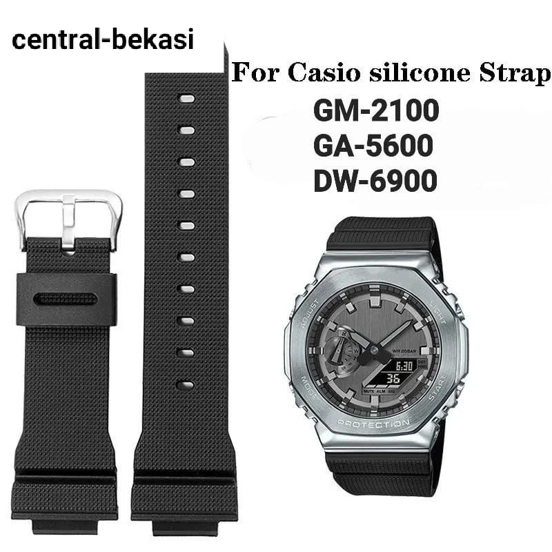 Hitam 卡西歐 G-Shock GM 2100 GM-2100 GA5600 黑色錶帶