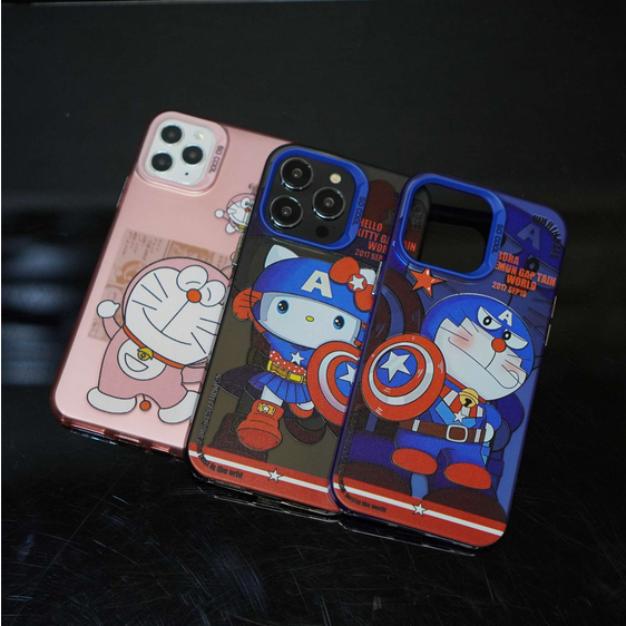 哆啦夢 閃光手機殼 Doraemon Hello Kitty iPhone 14 11 系列優質 TPU