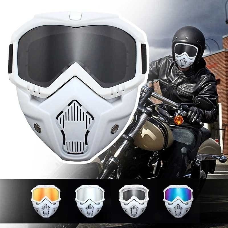 GOOGLE 防護面罩面罩谷歌摩托車旅遊面罩運動彩彈氣槍護目鏡面罩戰術特警