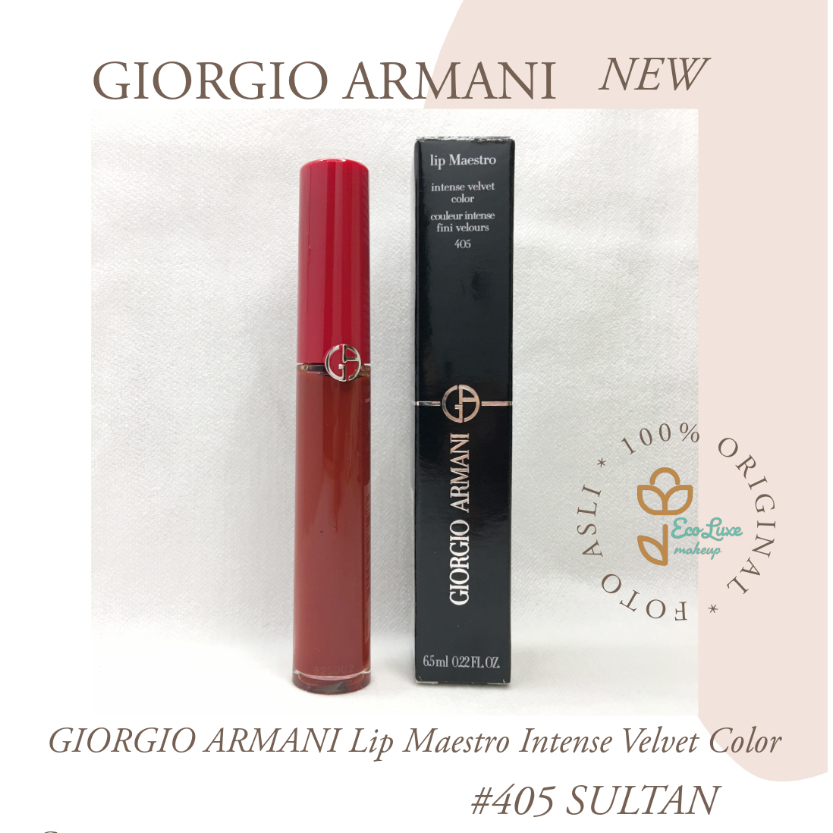 Giorgio.armani Lip Tint Lip Maestro 強烈絲絨色 405 SULTAN 全尺寸原裝 1