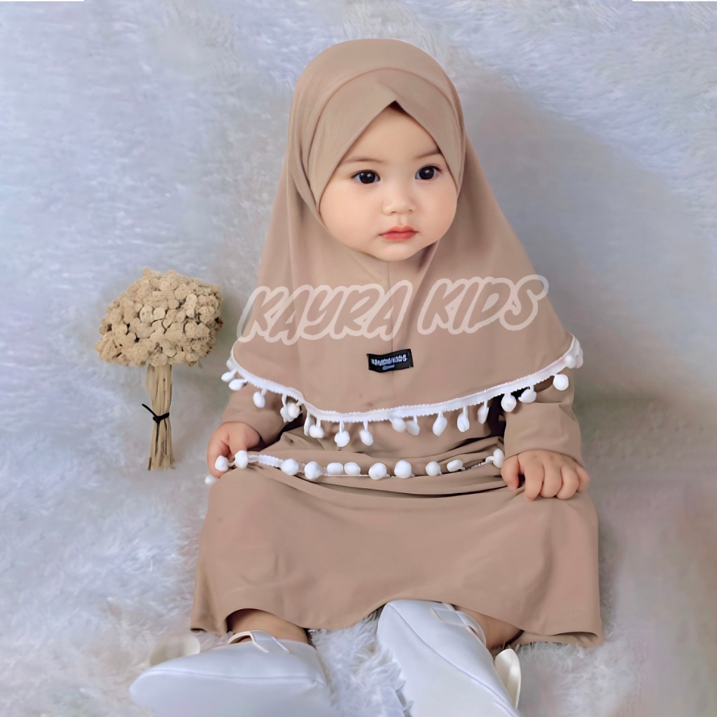 新生嬰兒長袍 0-18 個月女孩衣服嬰兒長袍 0 6 個月嬰兒長袍 6 12 個月穆斯林兒童服裝