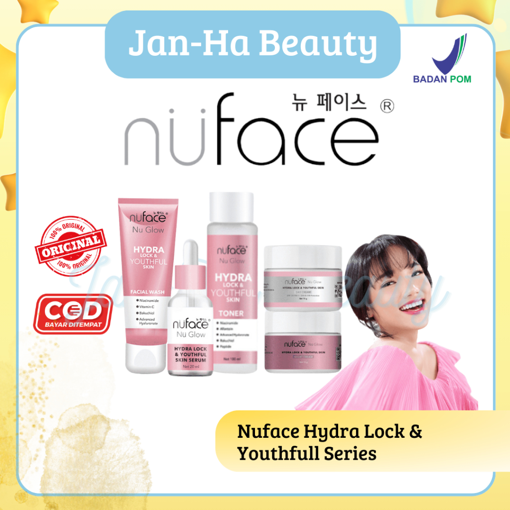 Nuface Nu Glow Hydralock青春肌膚系列洗面奶爽膚水日霜晚霜精華Pekanbaru