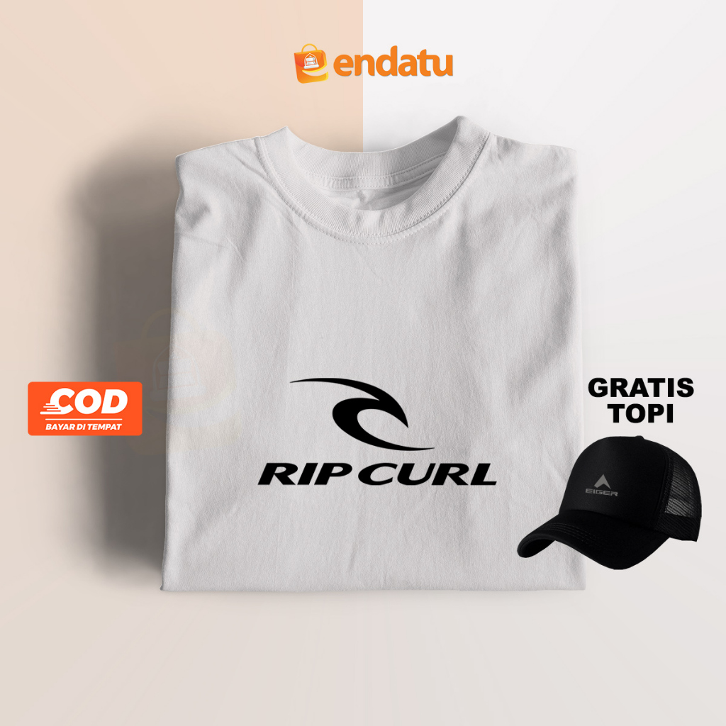 Super Saving Ripcurl Exclusive Deal Distro T 恤酷帽子免費棉 T 恤基本款短