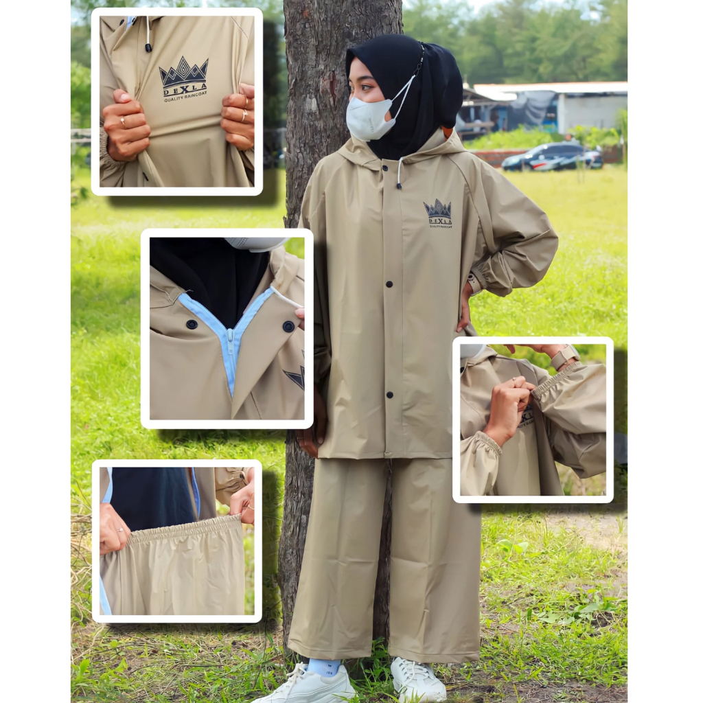 Dexla 雨衣套裝男士女士上衣 PVC 褲子 by DEXLA PRODUCT Anti Seepage Coat