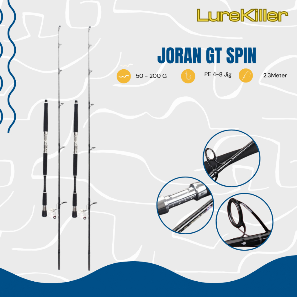 Lurekiller GT SPIN 2.3M 釣魚竿彈出強力環 FUJI JP033