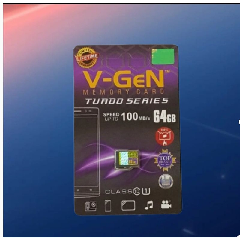 Micro SD V-GEN 64GB 渦輪增壓器 10 級