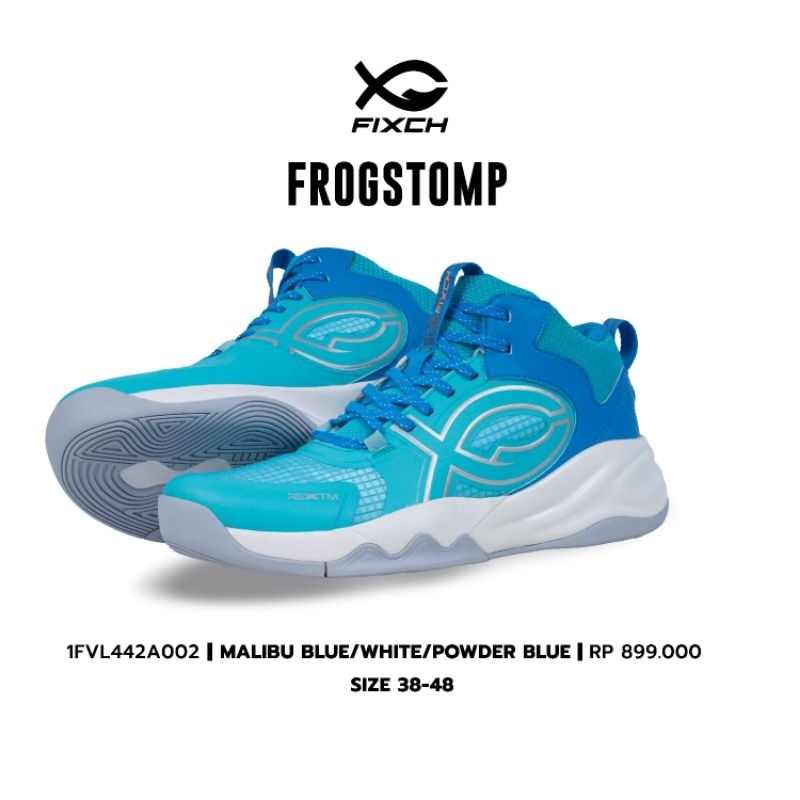 Fixch FROGSTOMP 特別版 MALIBU 藍色/白色/粉藍色代碼 1FVL442A002 VOLLEY 鞋