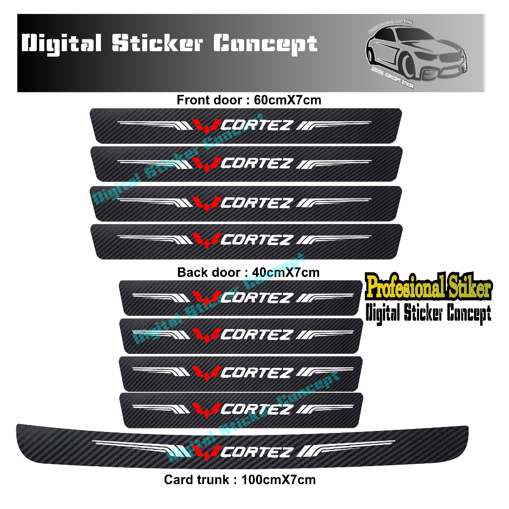 9 件裝車門保護貼 Cortez 碳纖維門檻板護板五菱車門地板保護貼