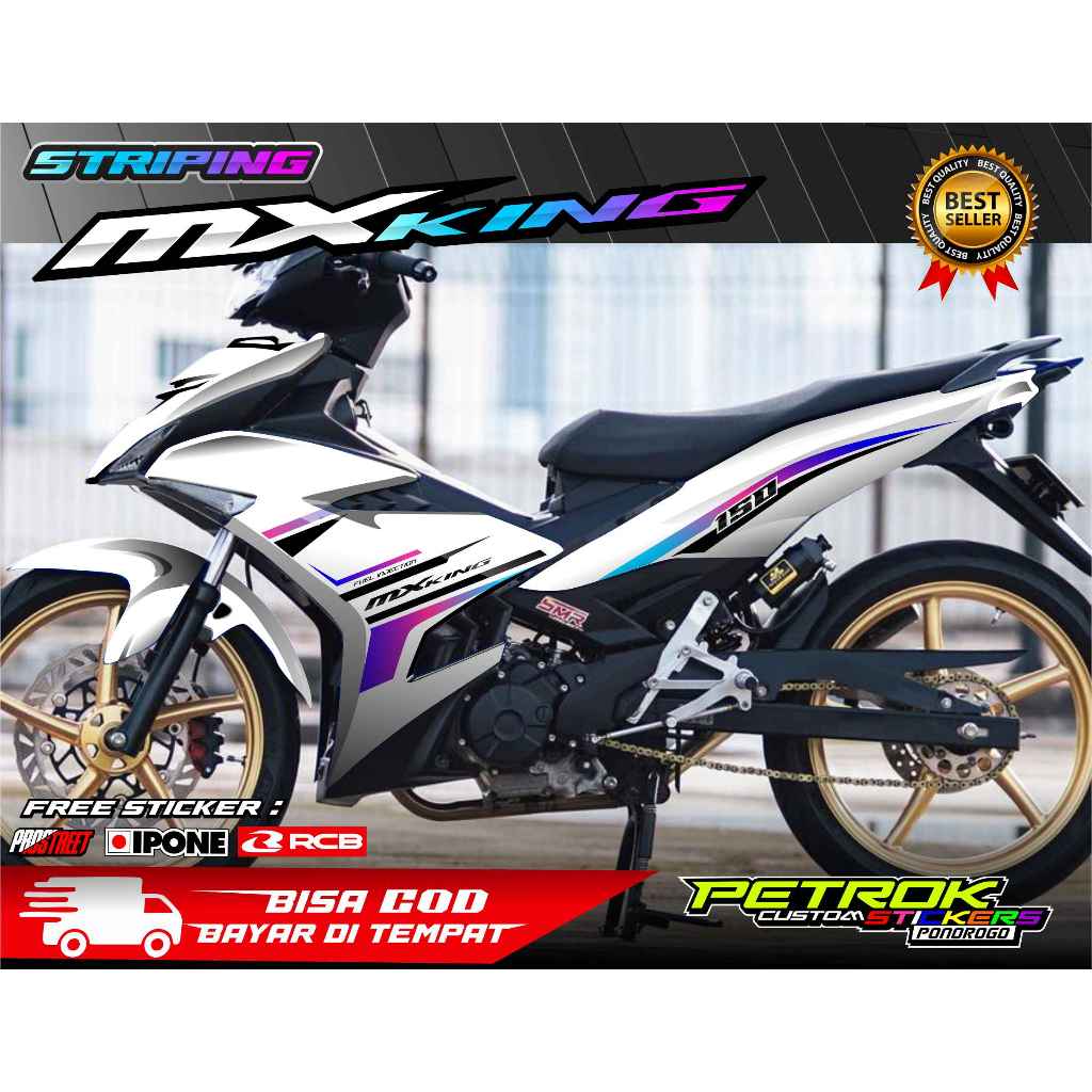 山葉 雅馬哈 MX KING 150 摩托車變體條紋貼紙清單 YAMAHA MX KING 150