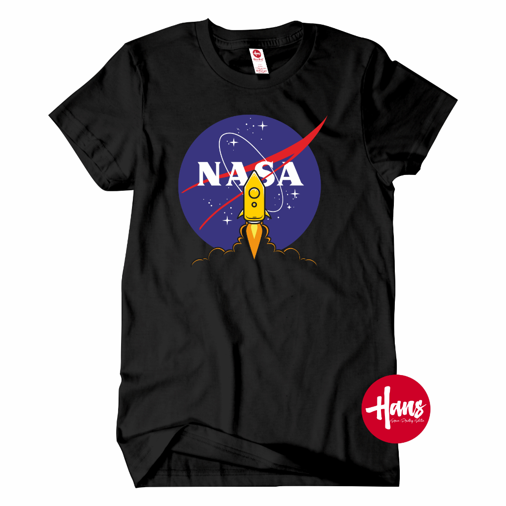 T 恤 NASA NAVE 風格設計隨機設計 T 恤材料酷風格男士女士 Hans Sablon