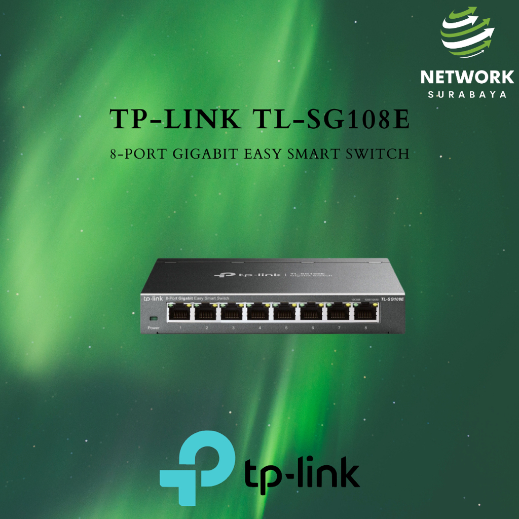 Tp-link TL-SG108E 金屬外殼8口千兆簡易智能交換機