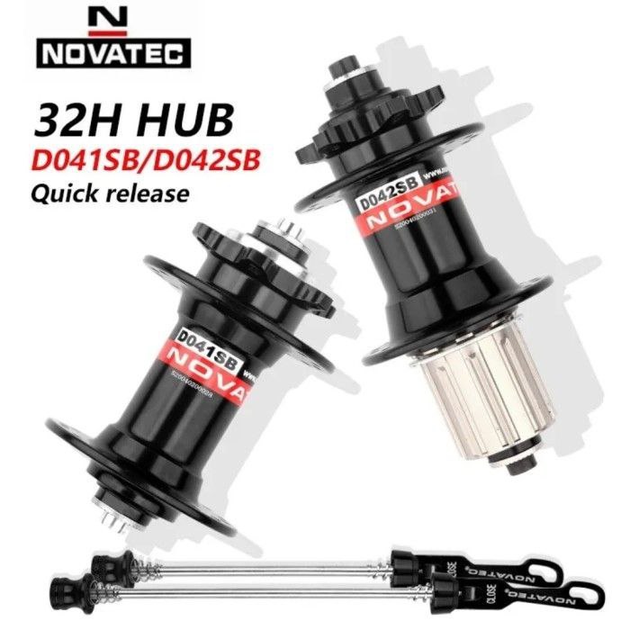 Novatec Hub Freehub D041SB/D042SB 黑色 32hole 6bolt 快速真實