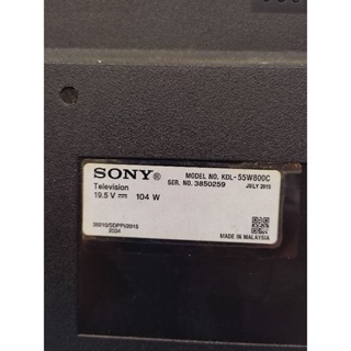 索尼 Mesin Mb 主板電視機 SONY KDL 55W800C 智能安卓電視 ORIGINAL.MINUS 檢查說