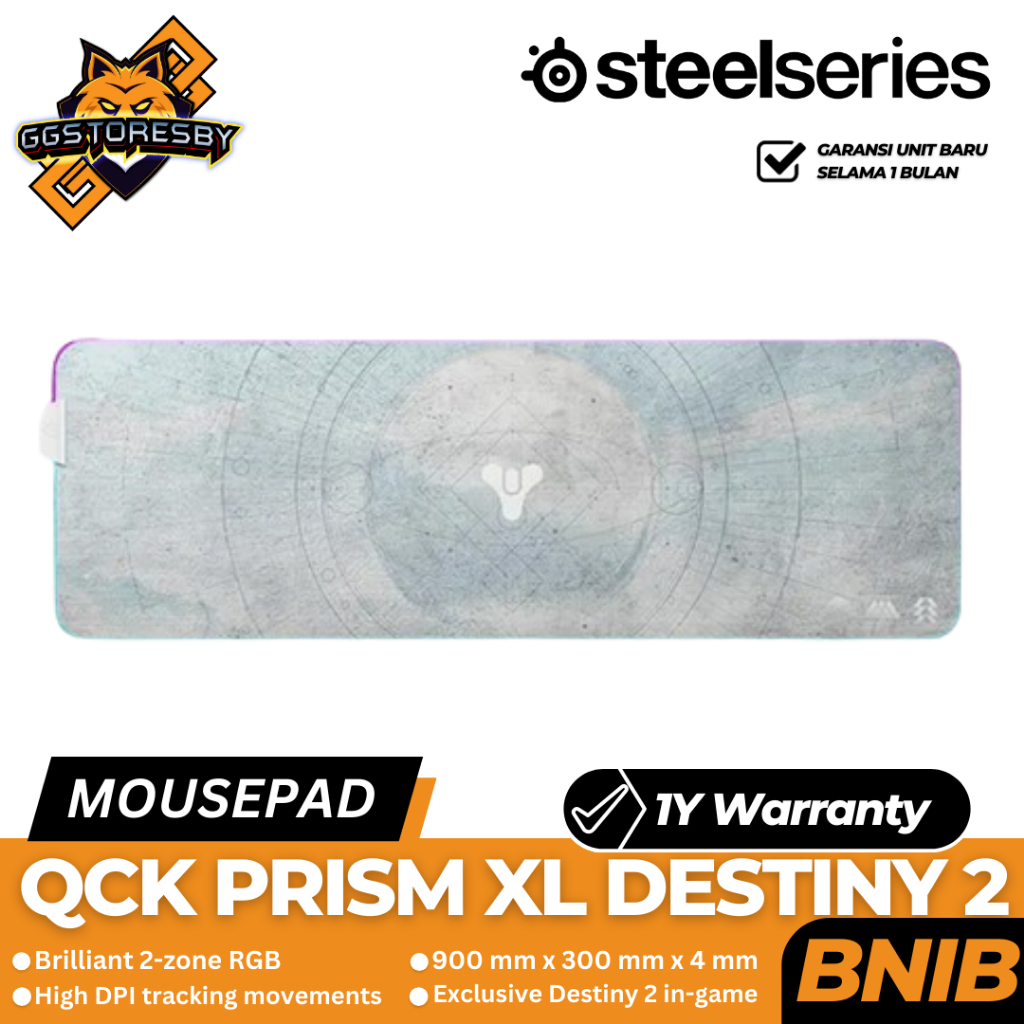 Steelseries QCK PRISM XL DESTINY 2 版遊戲鼠標墊