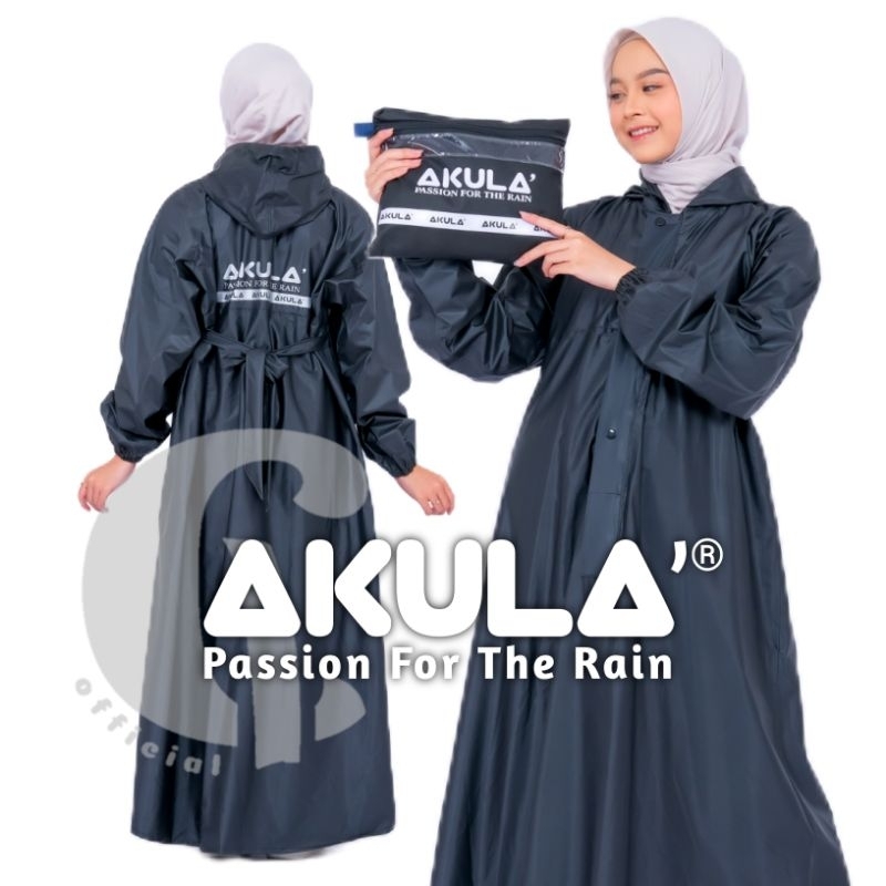 Akula 雨衣 Gamis 女士雨衣最佳 PVC 材料