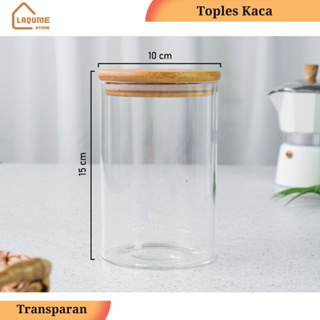 Kayu 玻璃罐木蓋食物儲存咖啡儲存玻璃罐