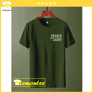 Christian Catholic Spiritual T 恤 JESUS IS THE LIGHT T 恤 Dist