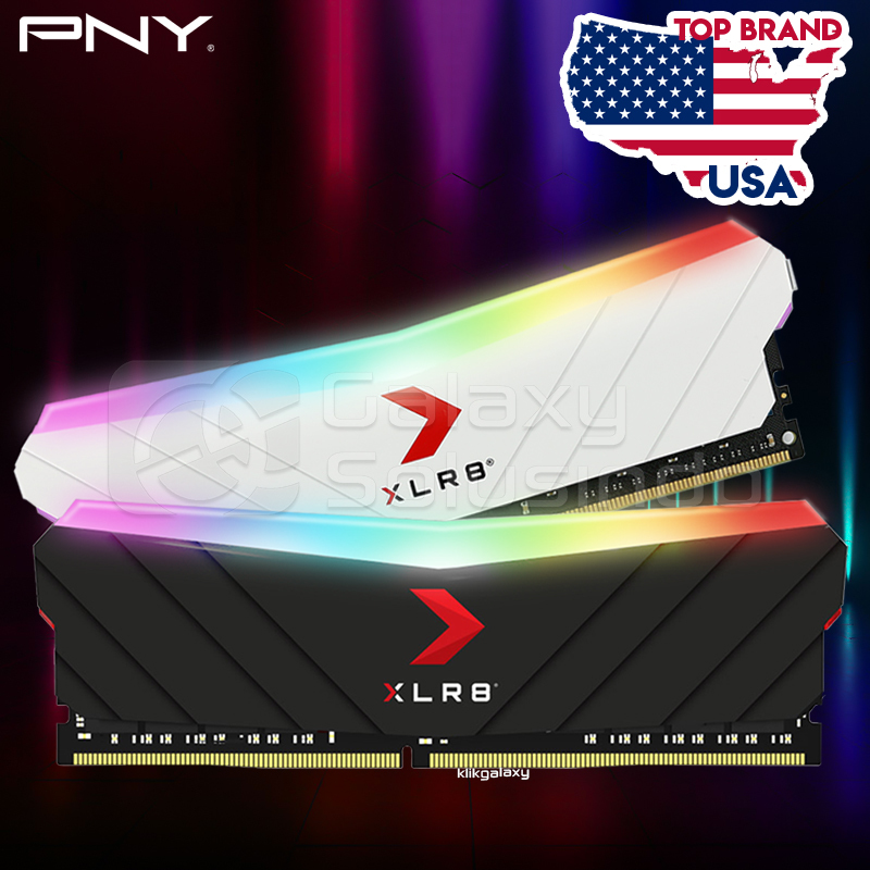 Pny XLR8 Gaming EPIC-X RGB 16GB DDR4 套件 3200MHz 黑色白色
