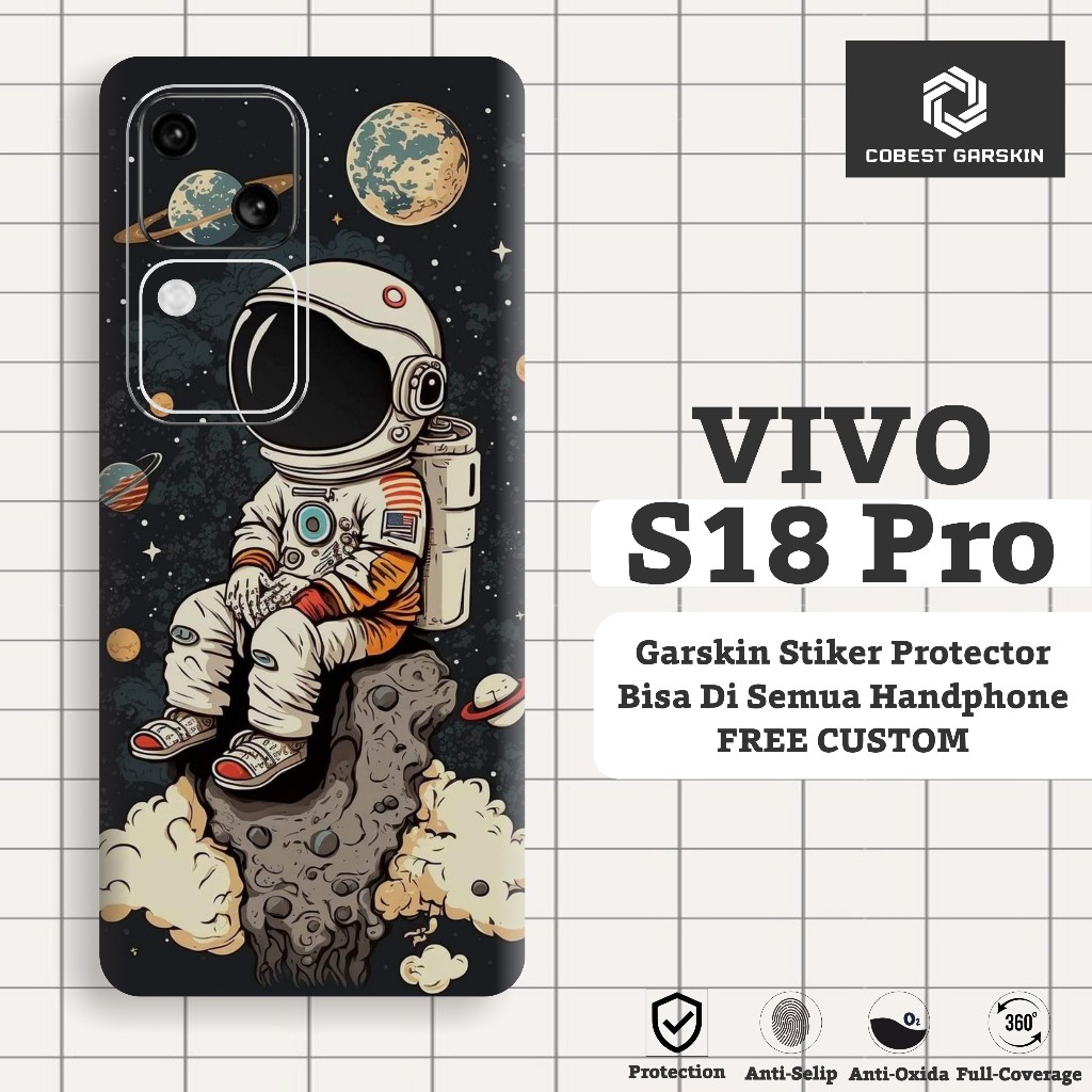 訂購 Garskin 貼紙 HP vivo S18 Pro Garskin 手機殼貼紙可定制圖案
