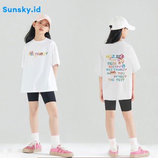 Sunsky T恤ditro上衣女童襯衫印花最新T恤最新進口erbaru進口2-12歲J0021