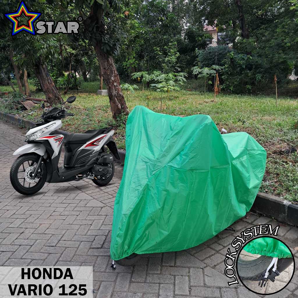 Hijau Honda VARIO 125 摩托車罩純綠色 PREMIUM 摩托車罩