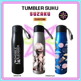 Termos Hikari PRINT CUSTOM TUMBLER Strap SUZAKU 保溫瓶冷熱溫度紀念品免費