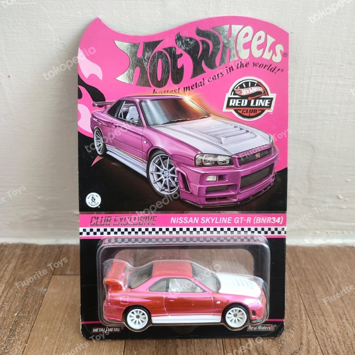 Hotwheels RLC 紅線俱樂部 Nissan Skyline GTR BNR34 R34 粉色