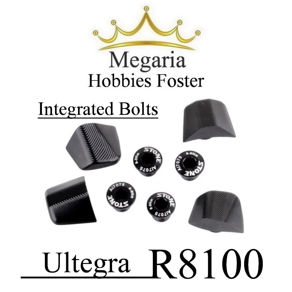 Ultegra R8100 雙鏈環螺栓 Shimano 一體式螺栓曲柄
