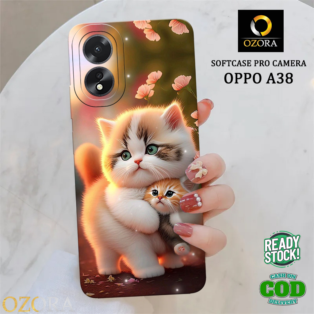 軟殼 Hp OPPO A38 最新時尚手機殼 Cat OZORA 手機殼 OPPO A38 手機殼 Hp OPPO A3