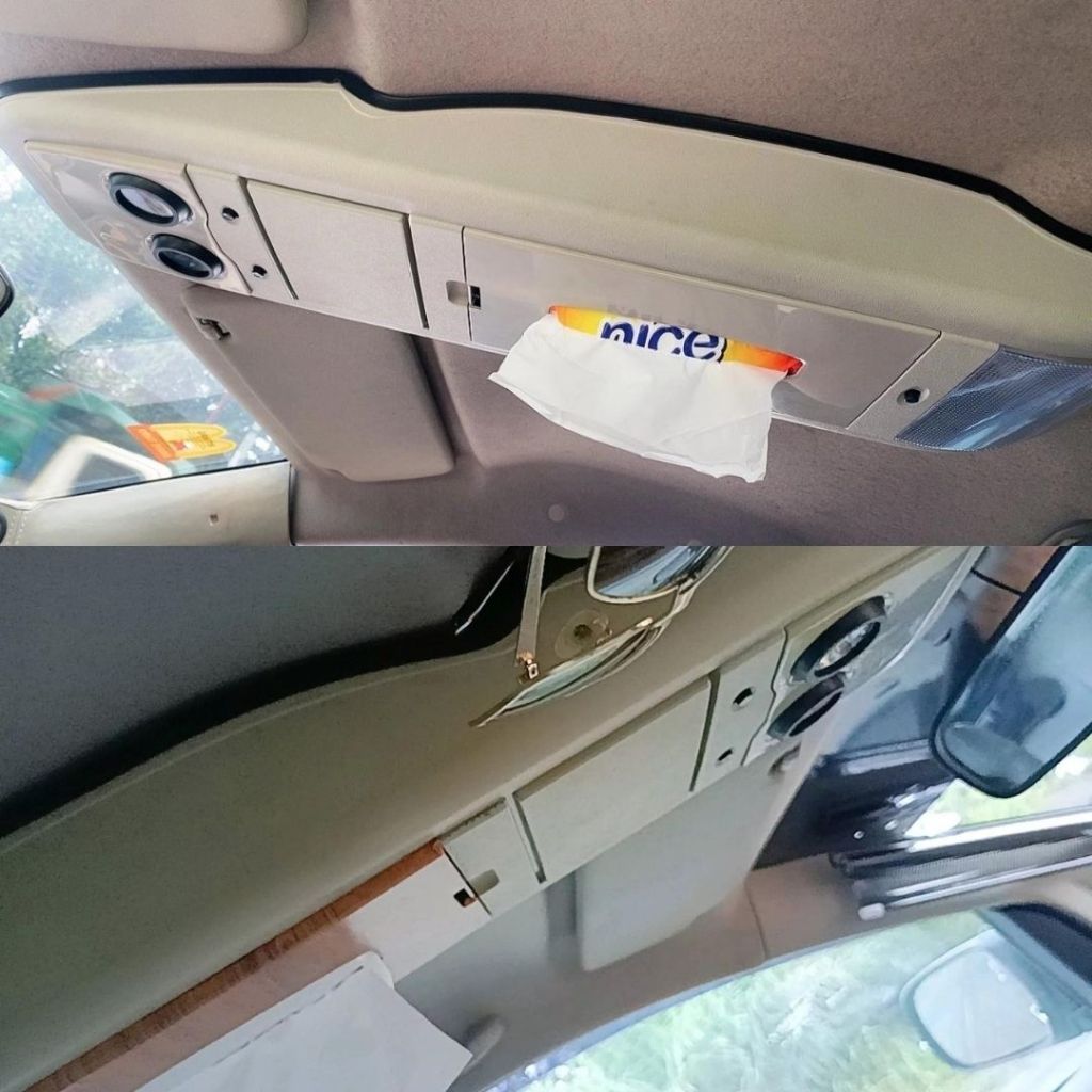 Kockpit 車頂控制台紙巾架 Innova 2004 2015 天花板機艙加燈