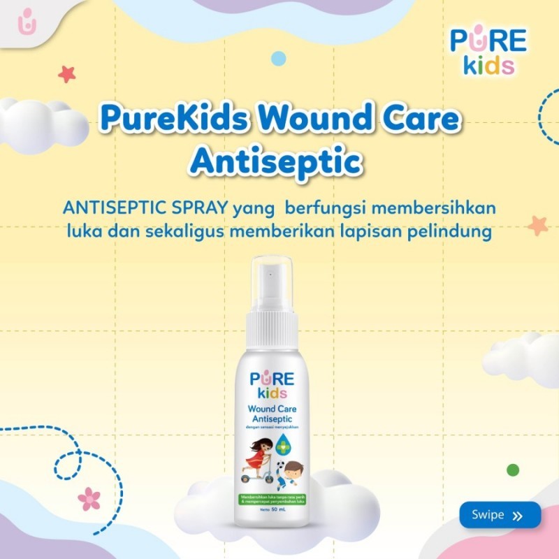 Pure Kids Wound Care 兒童傷口護理兒童傷口清潔防腐噴霧 50ml