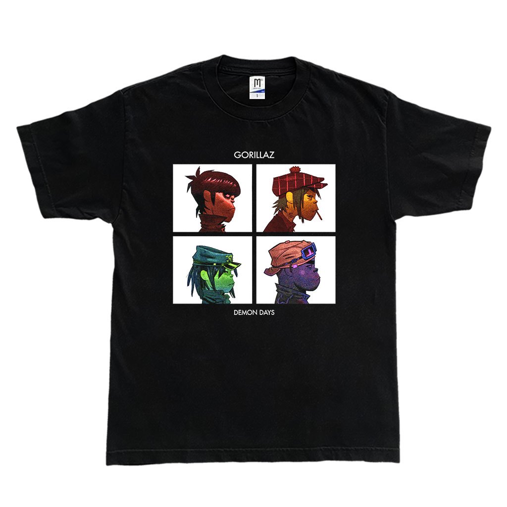 Gorillaz DEMON DAYS 樂隊 T 恤