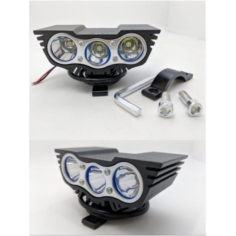 Mata 貓頭鷹射燈 2 眼和 3 眼 Ultrafire LED 射燈通用所有摩托車