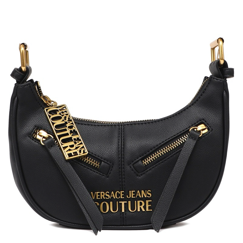 凡賽斯 Versace JEANS COUTURE 原創黑色單肩包女包女包