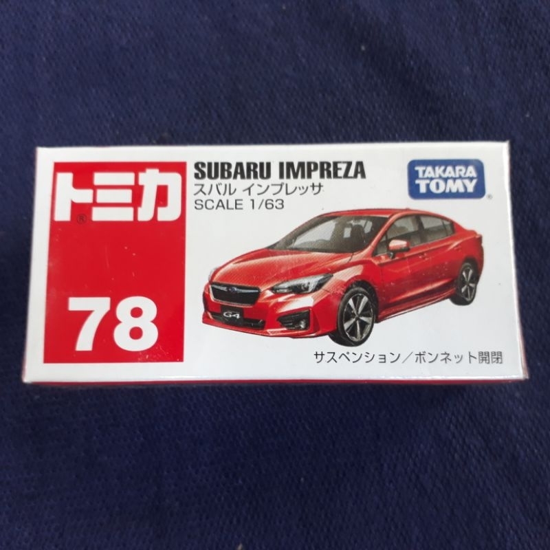 SUBARU Merah 壓鑄 Tomica Takara Tomy 78 斯巴魯翼豹紅