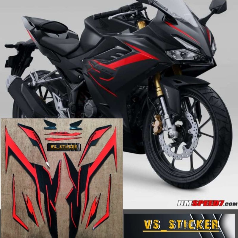 Merah HITAM 條紋列表標準馬達 HONDA CBR 150 CBR150 全新黑色紅色 2021 2022 最