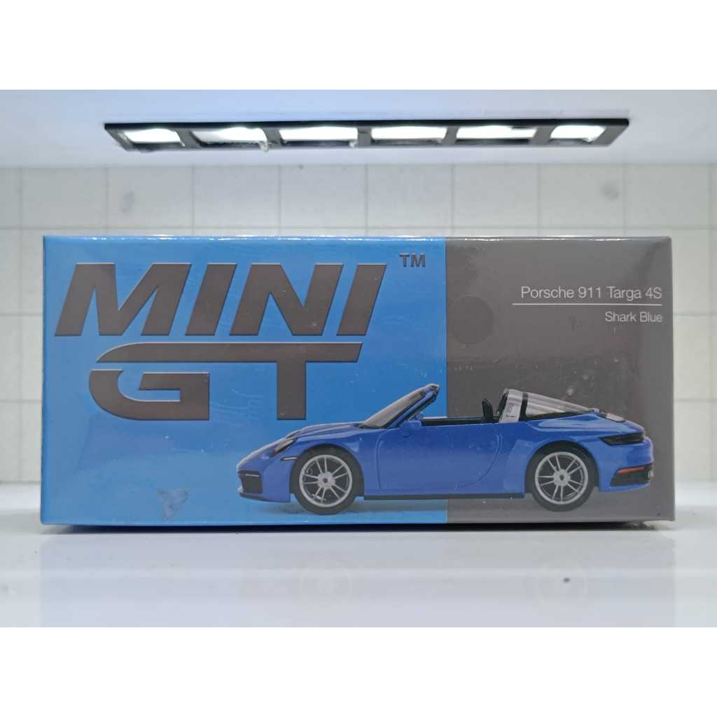 Minigt Mini GT MiniGT 911 Targa 4S 鯊魚藍壓鑄 1:64