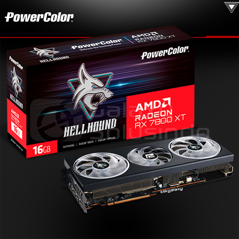 Powercolor Radeon RX 7800 XT HELLHOUND 16GB 超頻 GDDR6 VGA RX7