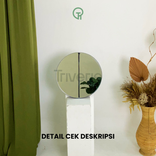 Triverie 壁鏡圓形壁鏡磨邊 40 厘米 TWKI29