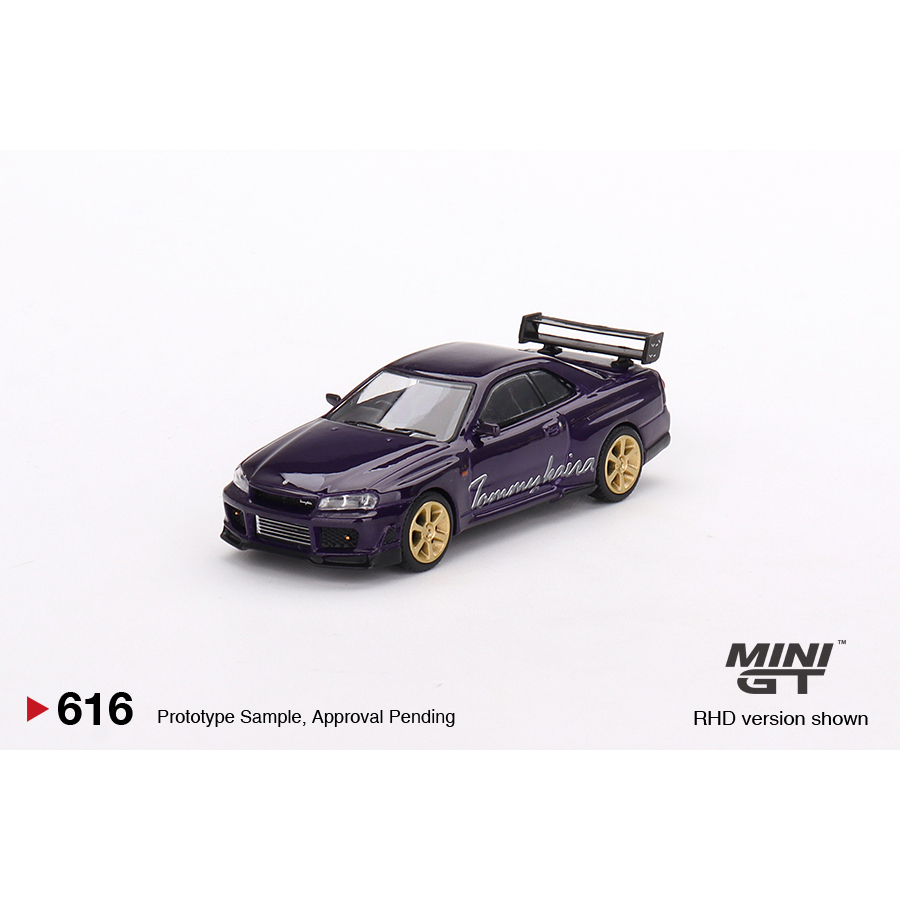 Mini GT 616 NISSAN GT-R R34 TOMMYKAIRA R-z 午夜紫