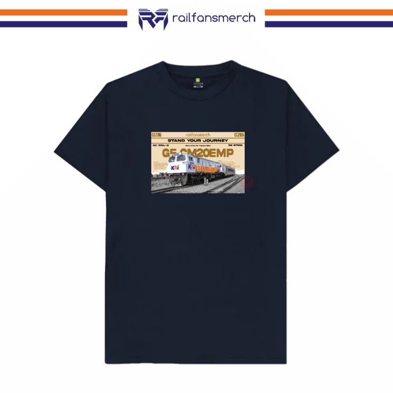 Railfansmerch T 恤 Railfans 火車機車 CC206 站立你的旅程