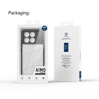 XIAOMI Aimo 系列保護套 Dux Ducis ORIGINAL 透明硬殼小米 Poco X6 Pro 5G 2