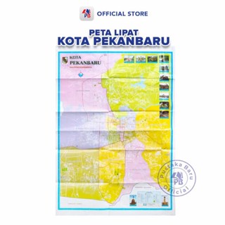 Pekanbaru City Map Pekanbaru 折疊地圖表 Pekanbaru City