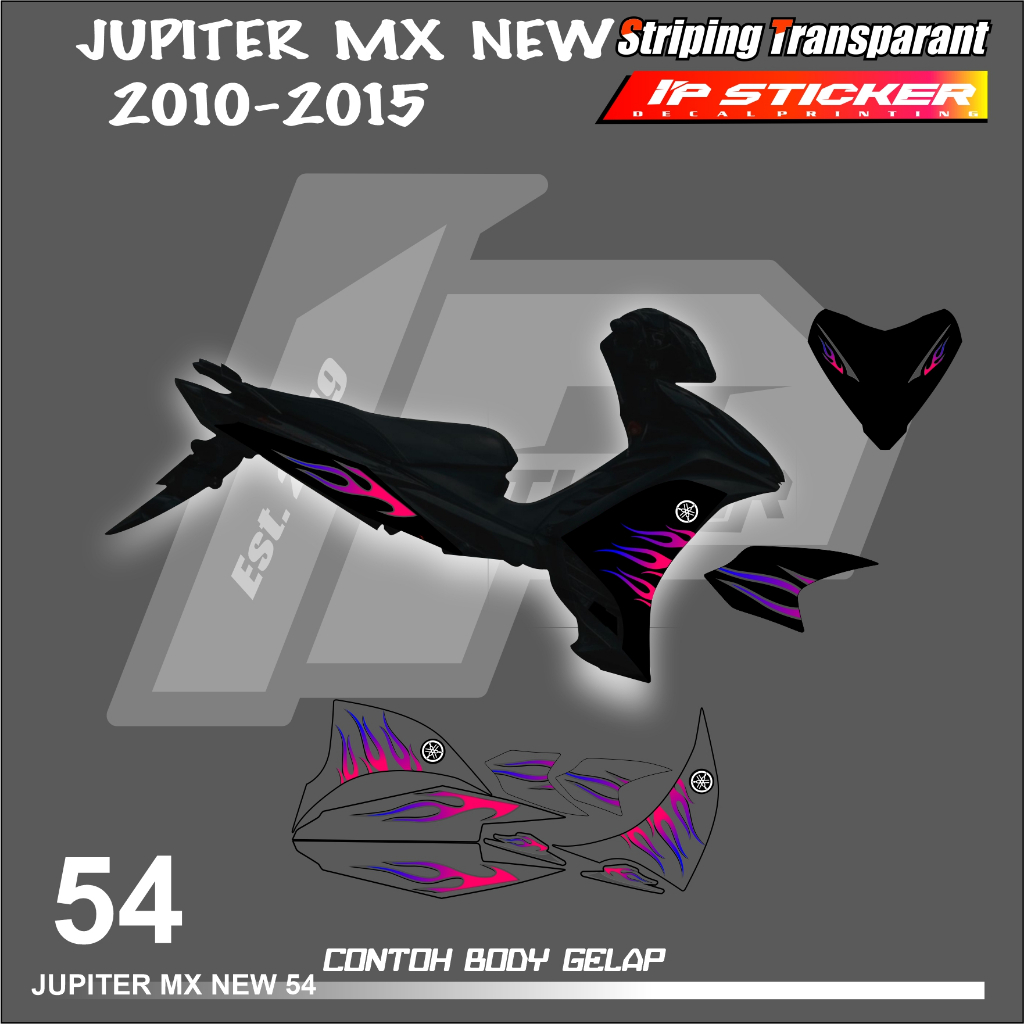 山葉 Jupiter MX 135 NEW YAMAHA JUPITER MX 摩托車條紋貼紙新貼紙清單表簡單顏色變化全