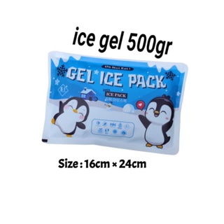 Ice Gel Besar 500GR 冰袋 Jumbo 16x24cm 冷卻 Asi Bag P Fan Ac 空氣冷