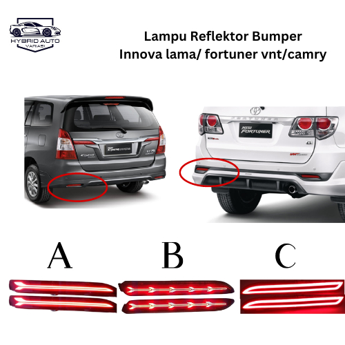 Mata Old Innova 保險槓反光燈 2008-2015 Fortuner VNT Camry 2006-201