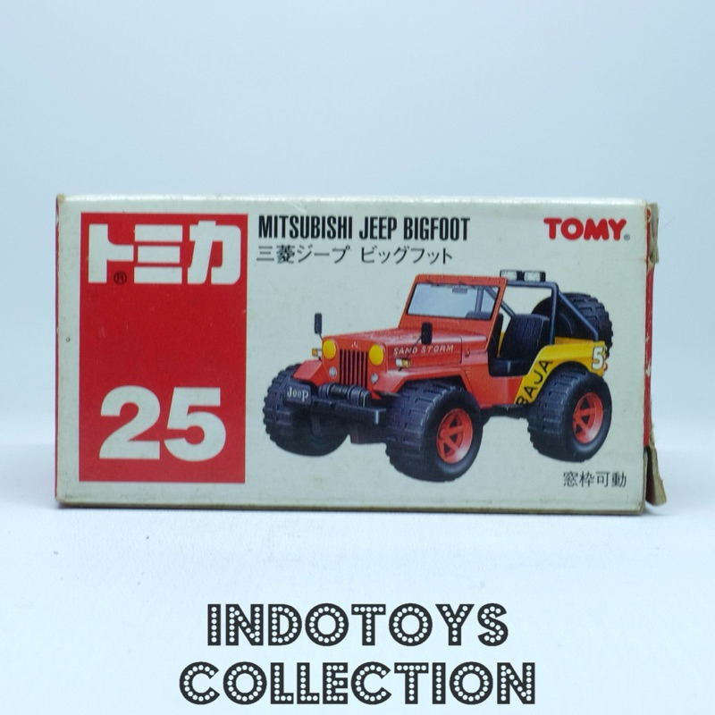 MITSUBISHI JEEP Merah Tomica Tomy Red 25 三菱吉普大腳