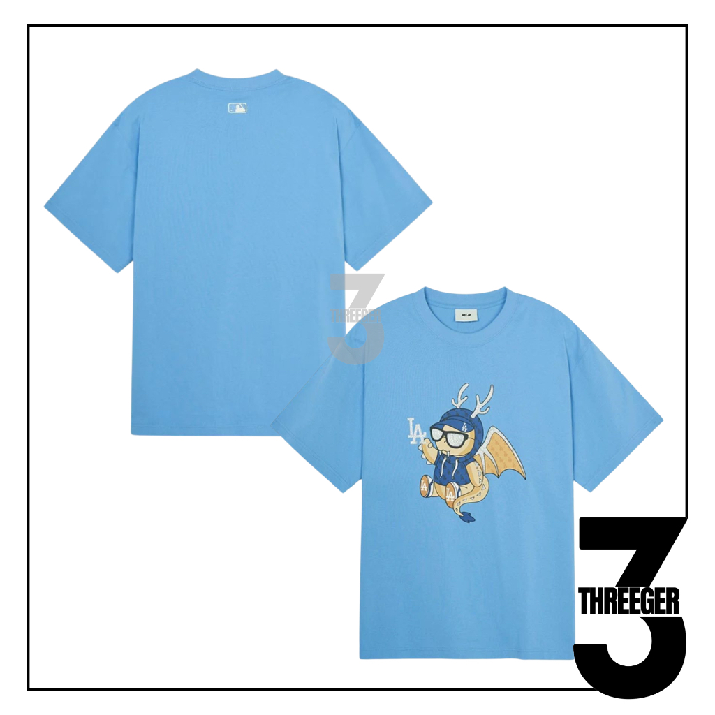 Mlb NY 龍 T 恤藍色 Original
