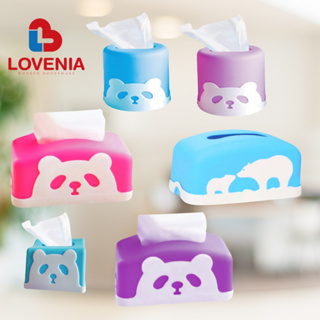 Lovenia 紙巾架方形方形圓形熊貓熊圖案